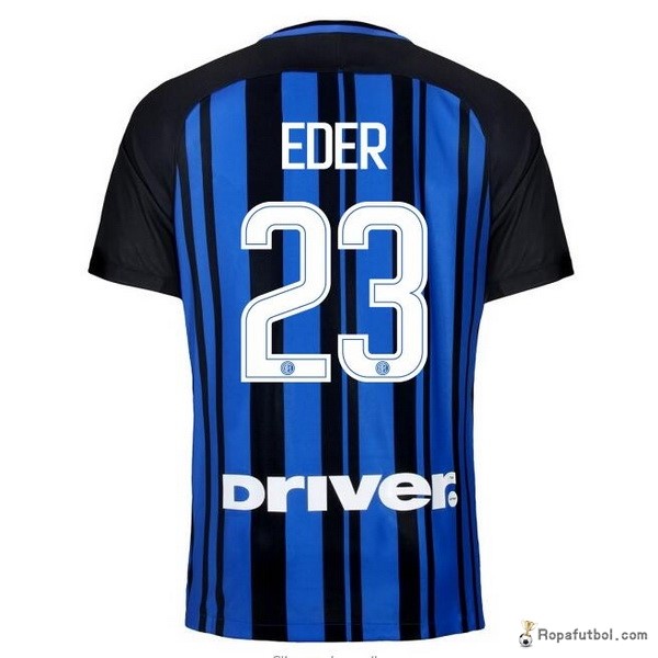 Camiseta Inter de Milán Replica Primera Ropa Eder 2017/18